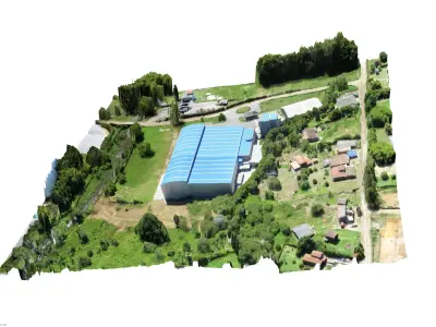 Industrial Plant Layout 3D model