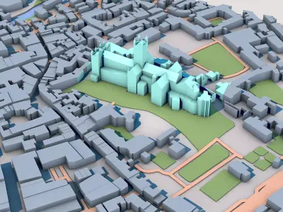 Canterbury Cathedral Great Britain 3D model