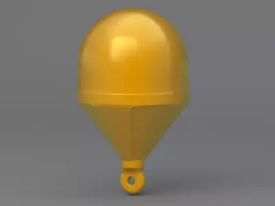 Sea Buoy Orange 3D model