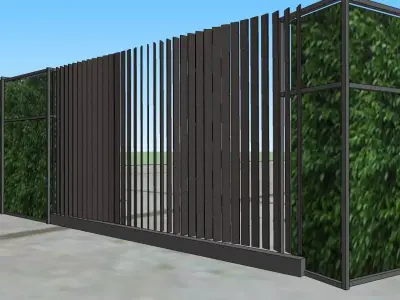 Affordable and Easy-to-Use Boundary Wall 3D Model 3D model