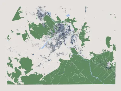 Cityscape Mitrovica Kosovo 3D model
