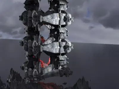 Emperor Flag Ocean base 3 3D model