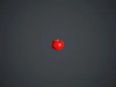 Tomato Cartoon Low-poly 3D model