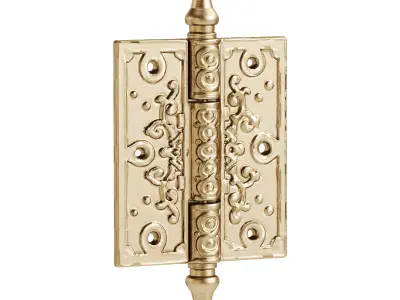 Black Cabinet Hinge 3D model