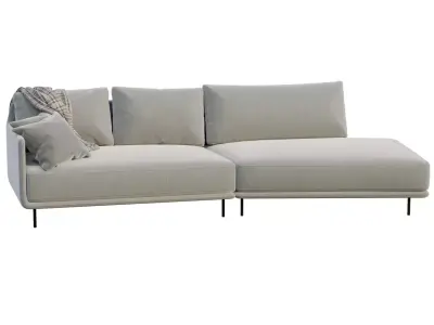 Modern Cozy Sofa 3D model