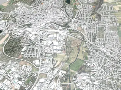 Cityscape Hildesheim Germany 3D model