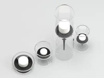 Votive Candle 3D model