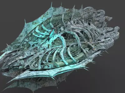 Star Ship Ocean Stingray 2 3D model