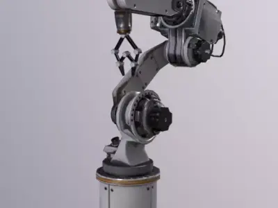 Robotic Arm Low-poly 3D model