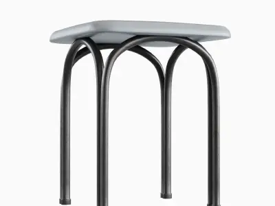 Steel Stool 02 3D model