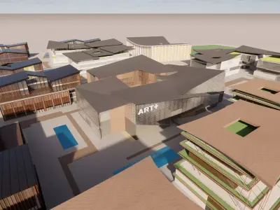 Modern City Block -A13 3D model