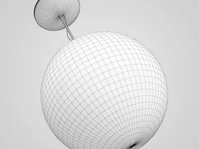 Glass Ceiling Lamp 25 3D model
