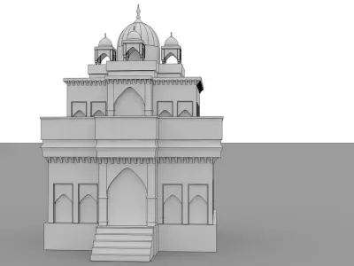 indian palace Dome Structure 3D model