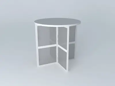 dfg round table with two shelves Free 3D model