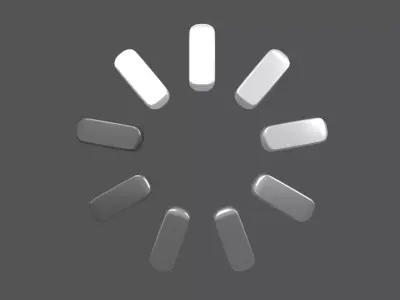 Loading Symbol v2 002 Low-poly 3D model