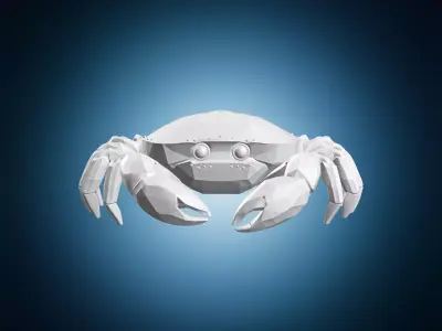 Low Poly Crab Model 3D print model
