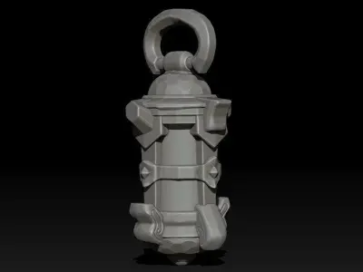Stylized Medieval Fantasy Lamp 3D print model