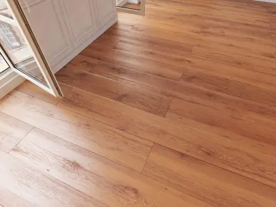 Wooden floor 19 WITHOUT PLUGINS 3D model