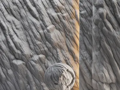 H121 Rock Cliff - PBR - 4K - Seamless - SBSAR 3D model