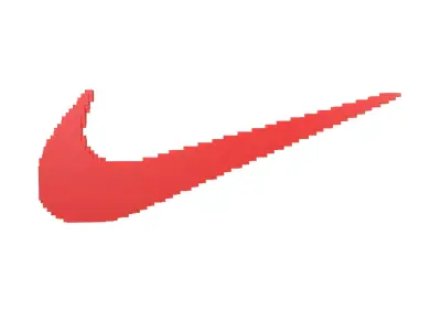 Voxel Style Nike Logo 01 Free low-poly 3D model