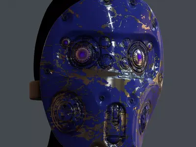 Gas mask helmet 3d model scifi Low-poly Low-poly Low-poly 3D model order