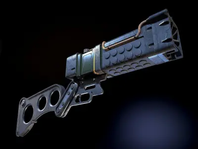 Laser pistols Fallout 3D model
