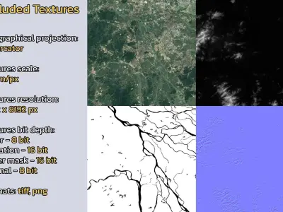 Jiangmen China City Landscape 3D Model 3D model