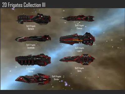 2D Frigates Collection III Texture