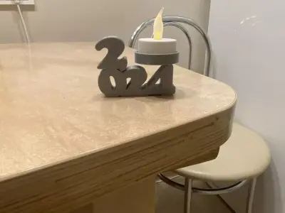 Christmas 2024 led tea light holder decoration 3D print model