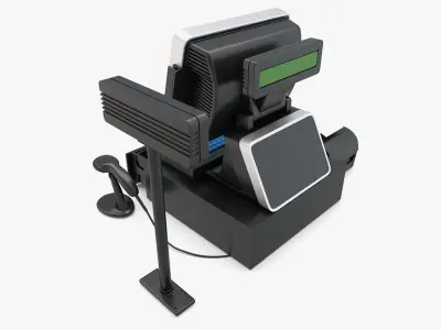 Supermarket - Cash Register 3D model
