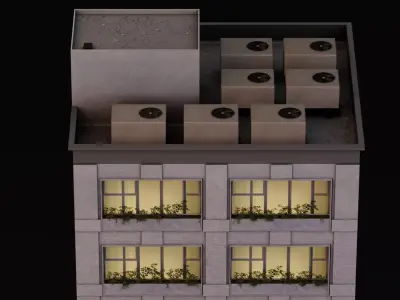 Residential Building 3D model