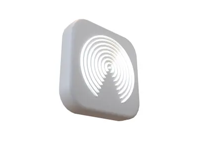 IOS AirDrop Icon v1 003 Low-poly 3D model