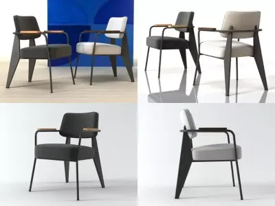 Fauteuil Direction  1951 3D model