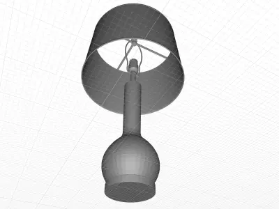 Mcnally Gray Table Lamp Light 3D model