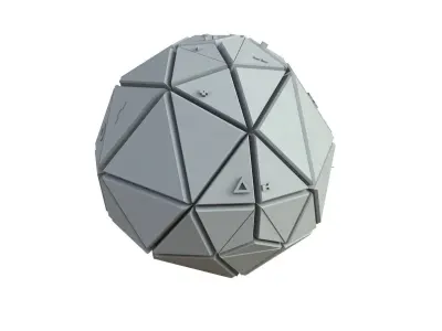 Sci Fi Object No 3552 Low Poly Low-poly 3D model