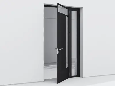 Aluminium door 199 3D model