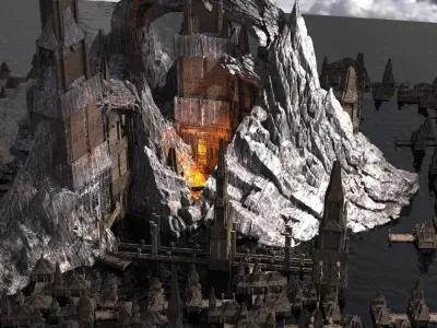 Dark Lord Feudal Fort Collection 1 3D model