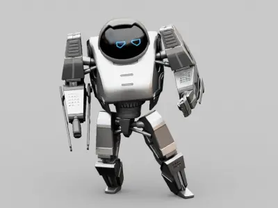 Battle droid rigged 3D model purchase