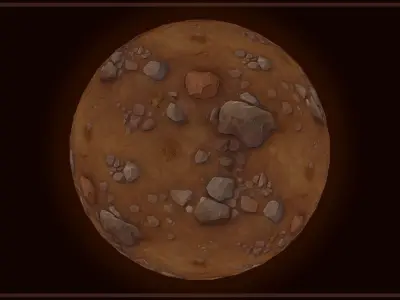 Ground - Earth and Rocks - 20 TEXTURES - Hand-painted -PACK 4--- Texture