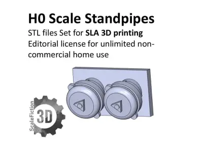 H0 Standpipes - Trockenleitungen 3D print model