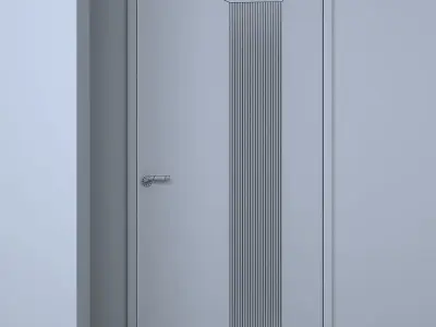 3d door Low-poly 3D model