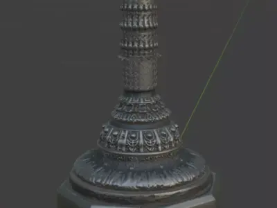 Paris lamp post 3D model