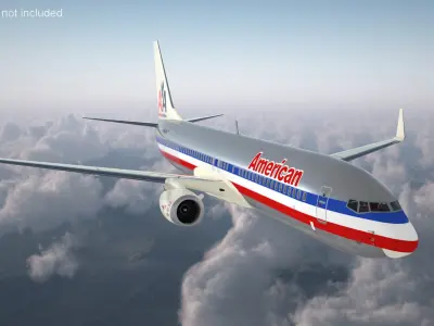  American Airlines Boeing 737-900 with Interior 