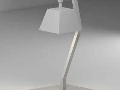 Table Lamp Free low-poly 3D model 2