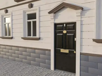 Residential building for modular usage 3D model