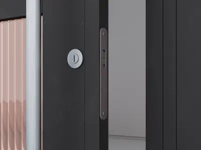 Aluminium door 325 3D model