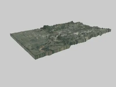 Memphis City Low-poly 3D model