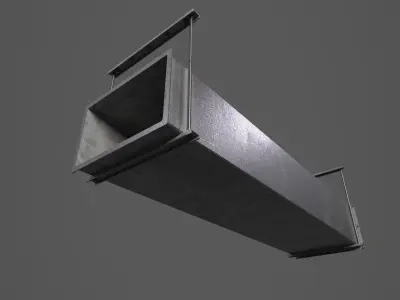 Ventilation Shaft Low-poly 3D model