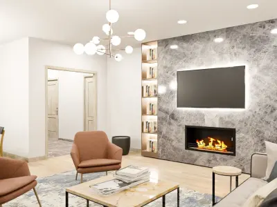 Living Room Realistic 3D model