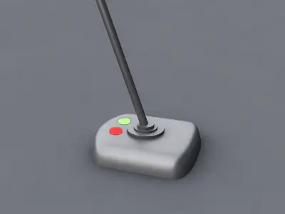 3D Low Poly Laptop microphone Low-poly 3D model